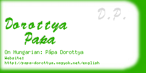 dorottya papa business card